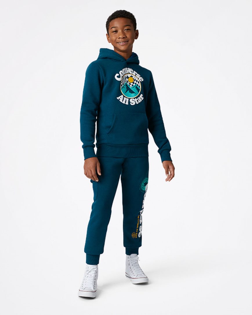 Chlapecké Mikiny S Kapucí Converse Into The Wild Fleece Pullover Blankyt | CZ N31XD20